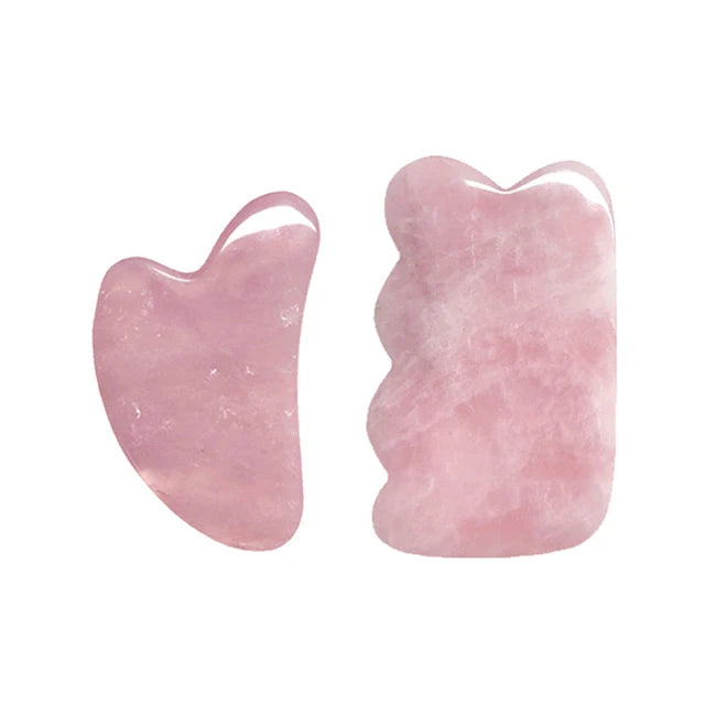 9PCs Rose Quartz Gua Sha Massage Tools