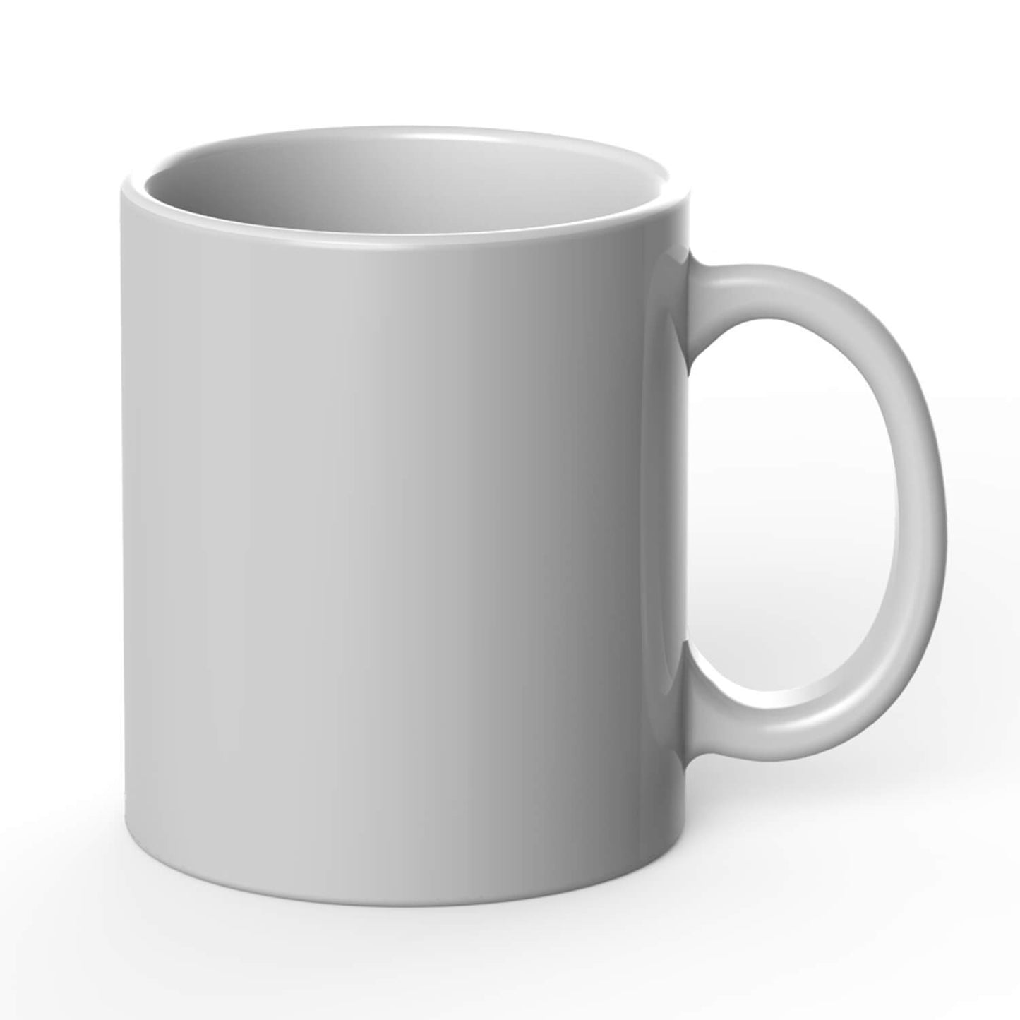 11oz White Coated Ceramic Mug