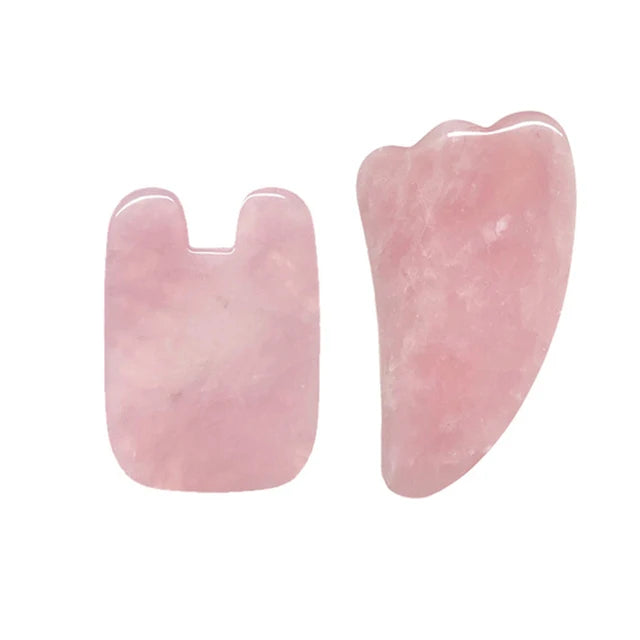 9PCs Rose Quartz Gua Sha Massage Tools