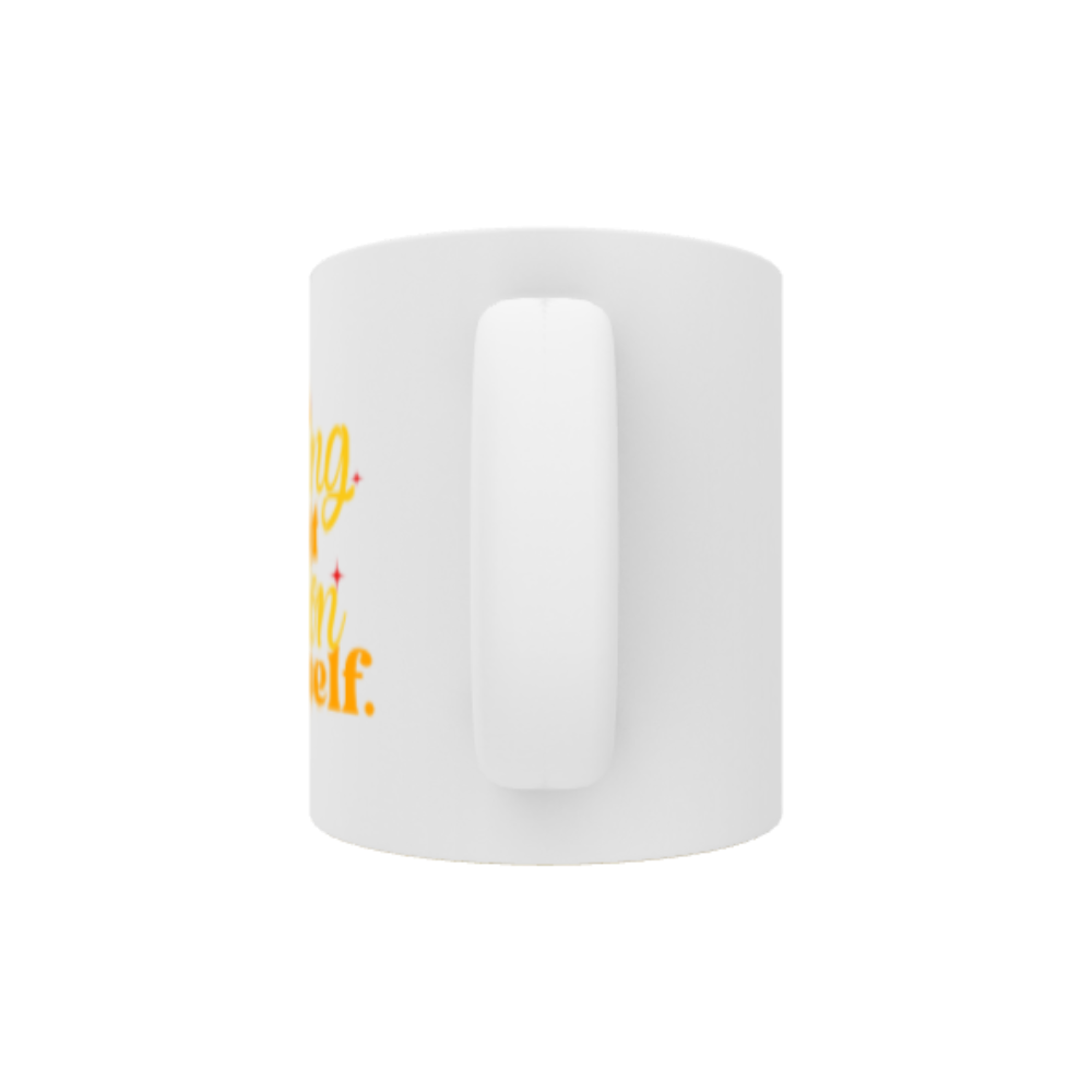 11oz White Coated Ceramic Mug